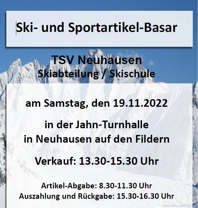 Ski- und Sportartikel-Basar