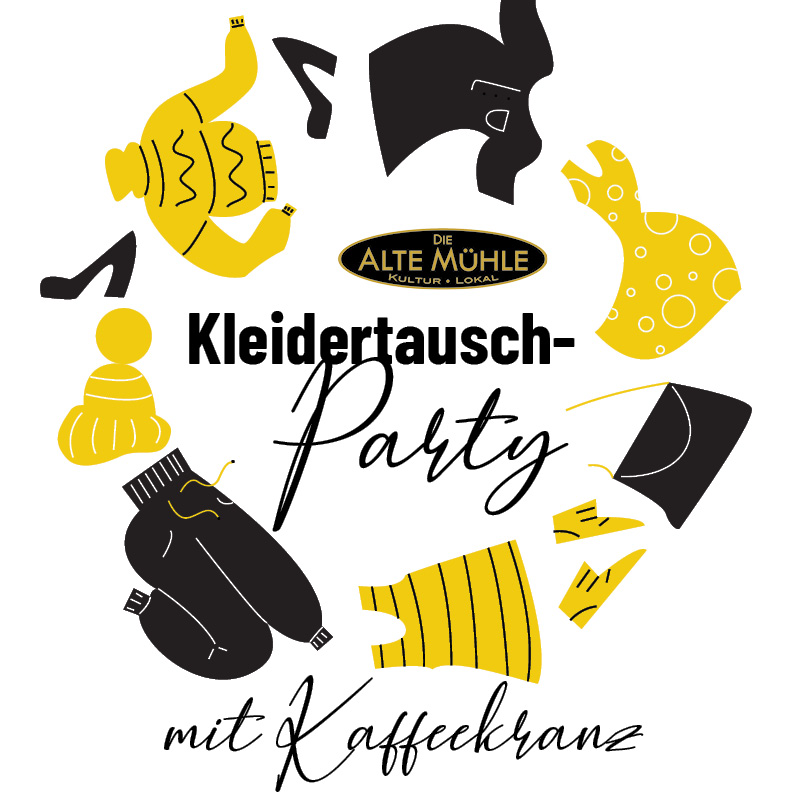 Kleidertausch-Party mit Kaffeekranz