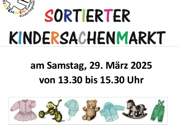 Sortierter Kindersachenmarkt