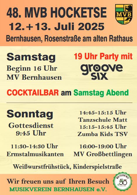 MVB-Hocketse in der Rosenstraße Bernhausen