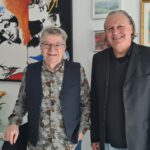 Live vor Ort - unsere Künstler*innen in echt: Klaus Mayländer und GYJHO  - Kunst und  Freundschaft