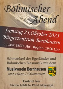 Plakat Böhmischer Abend
