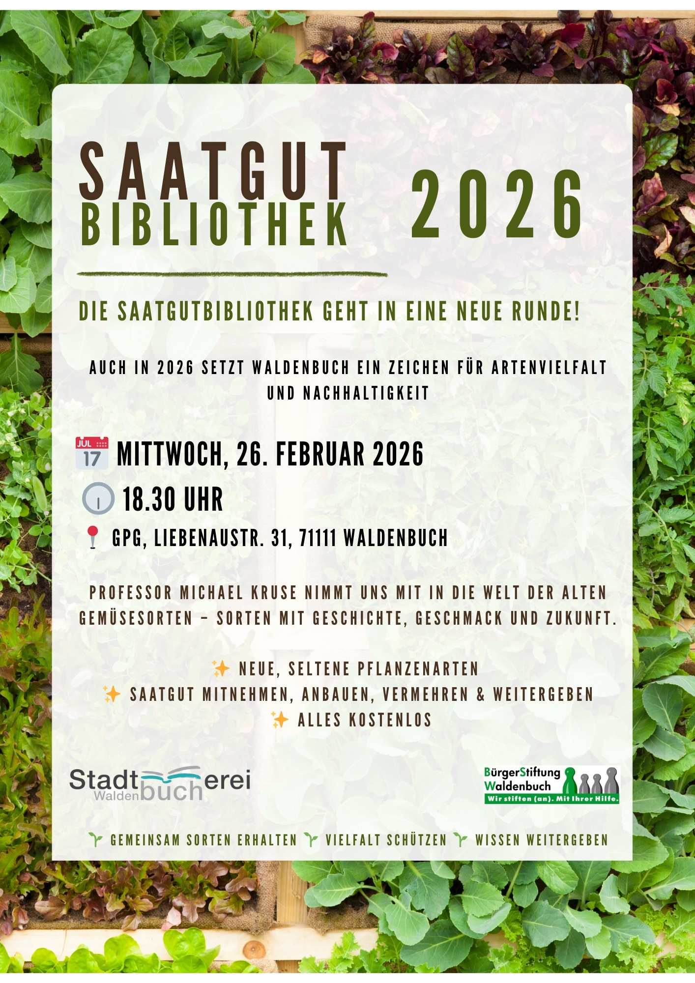 🌱 Alte Sorten brauchen neue Gärtner:innen! 🌱